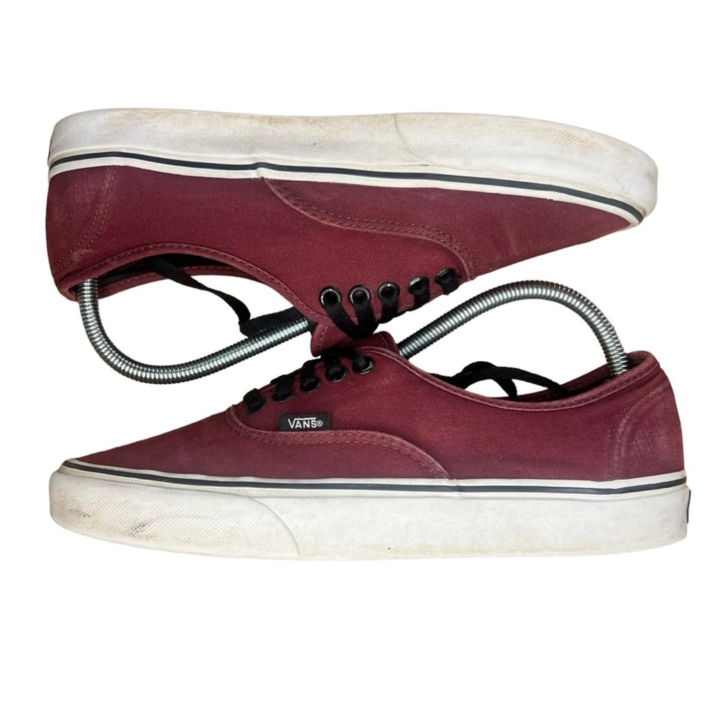 Vans Authentic Lo Pro Maroon Monochrome Canvas Low Top Lace Up Sneakers M8.5/W10