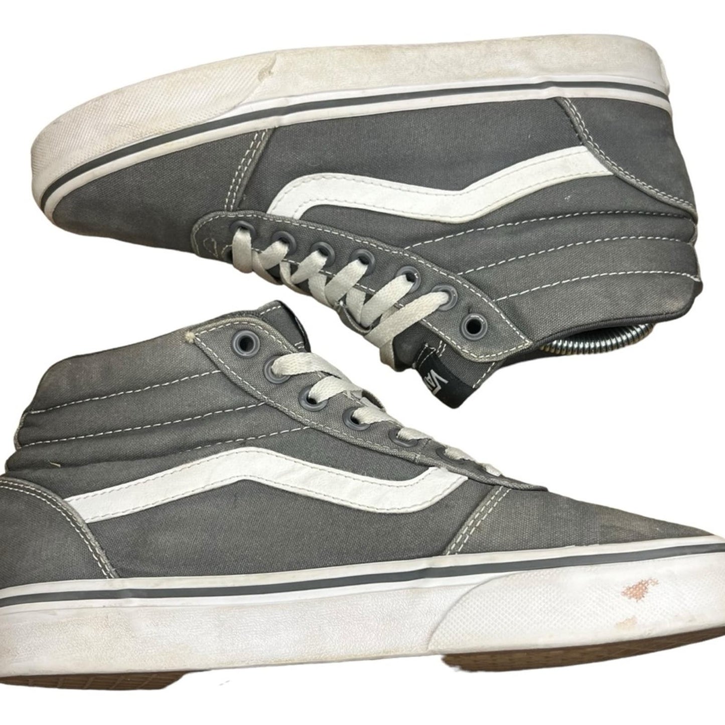 Vans Sk8-Hi Top Sneaker - Frost Gray Canvas Canvas Shoes - Women's 7.5