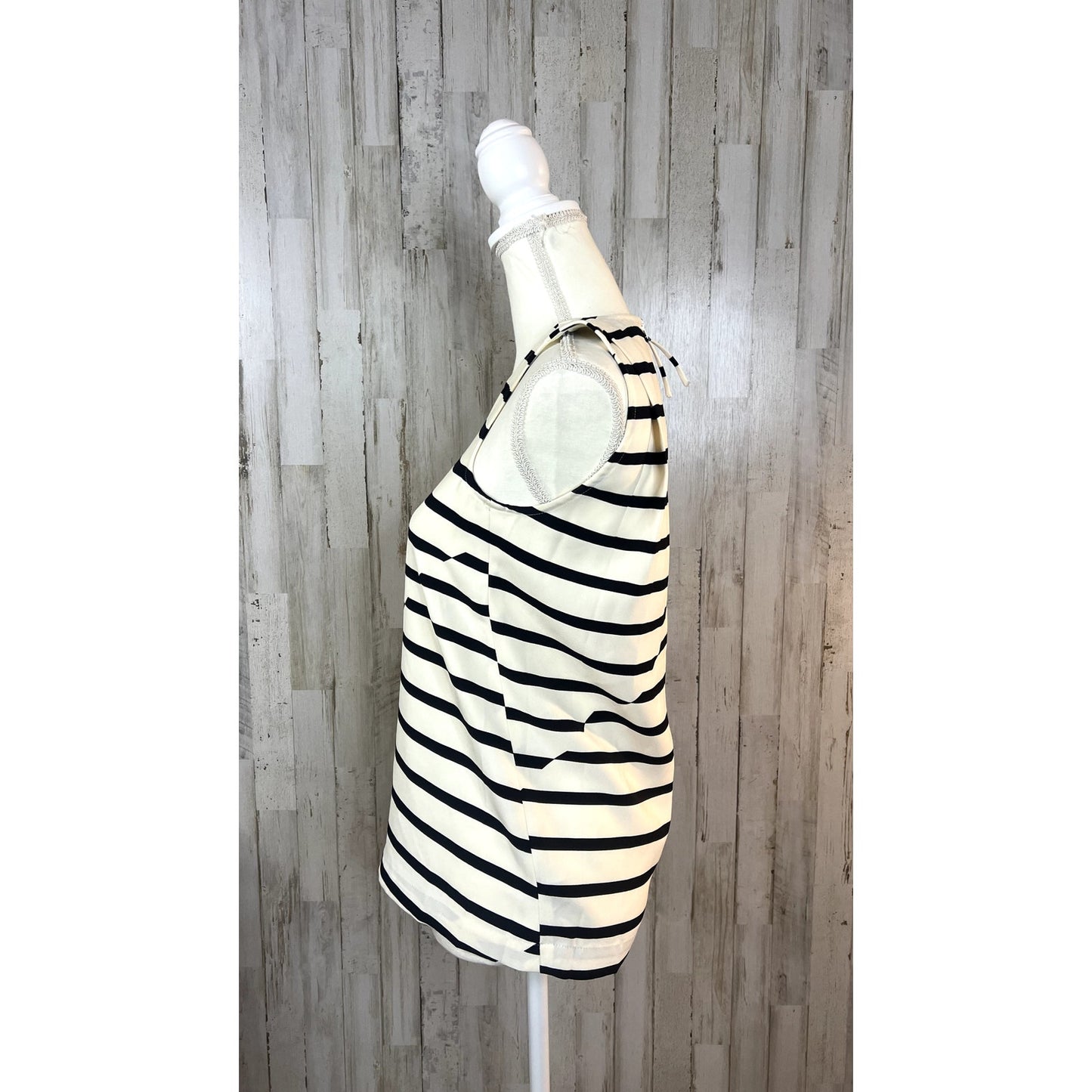 Madewell Women's Size XXS Black & White Striped Sleeveless Tank Top