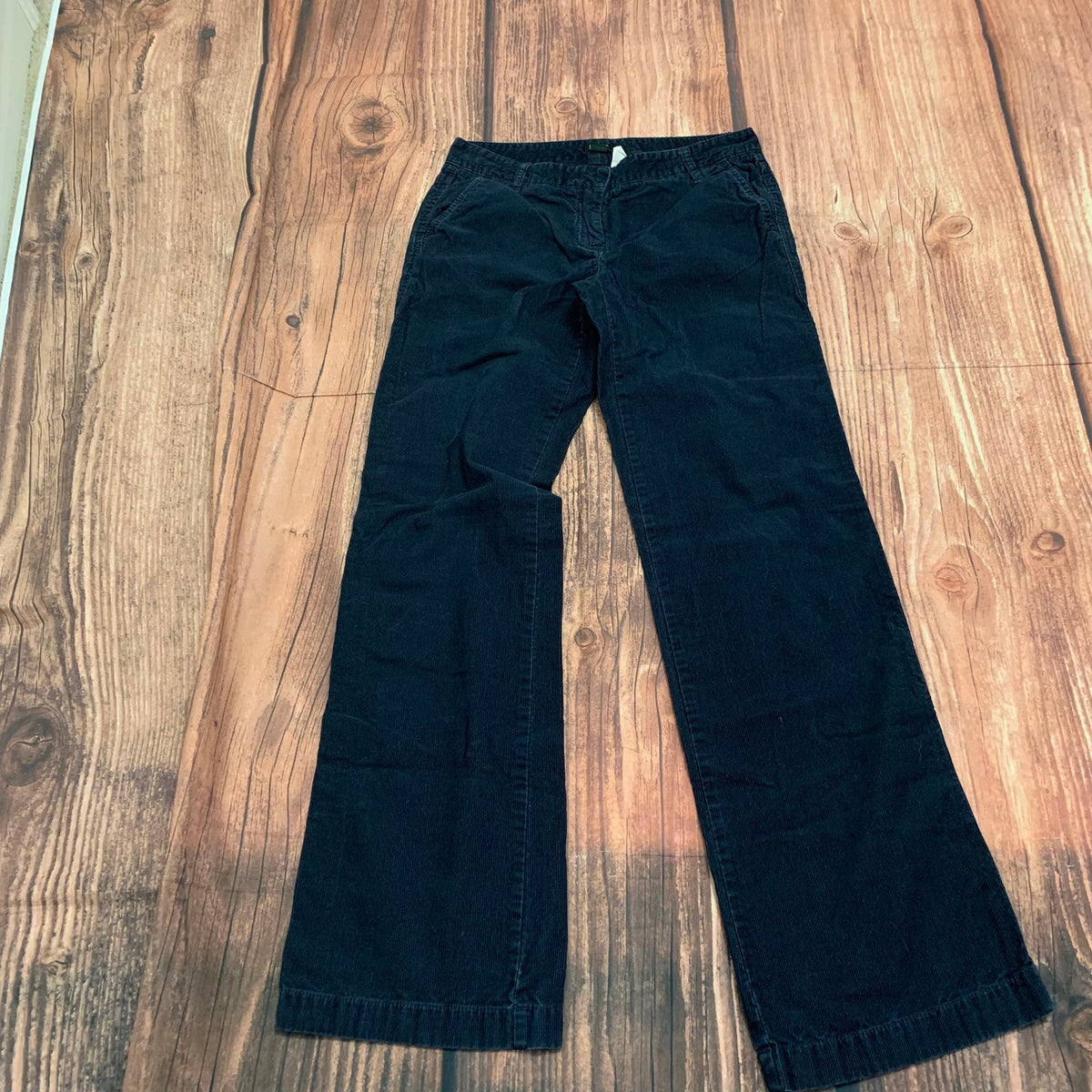 J.Crew Black Low Fit Corduroy Bootcut Pants Size 4