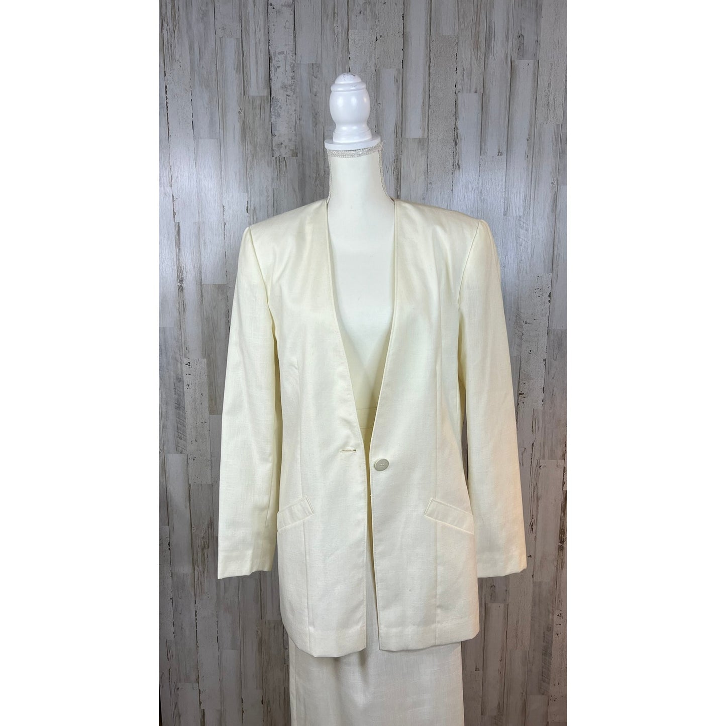 NWT Country Sophisticates by Pendleton Size 8 Tall Ivory Blazer & Skirt Set