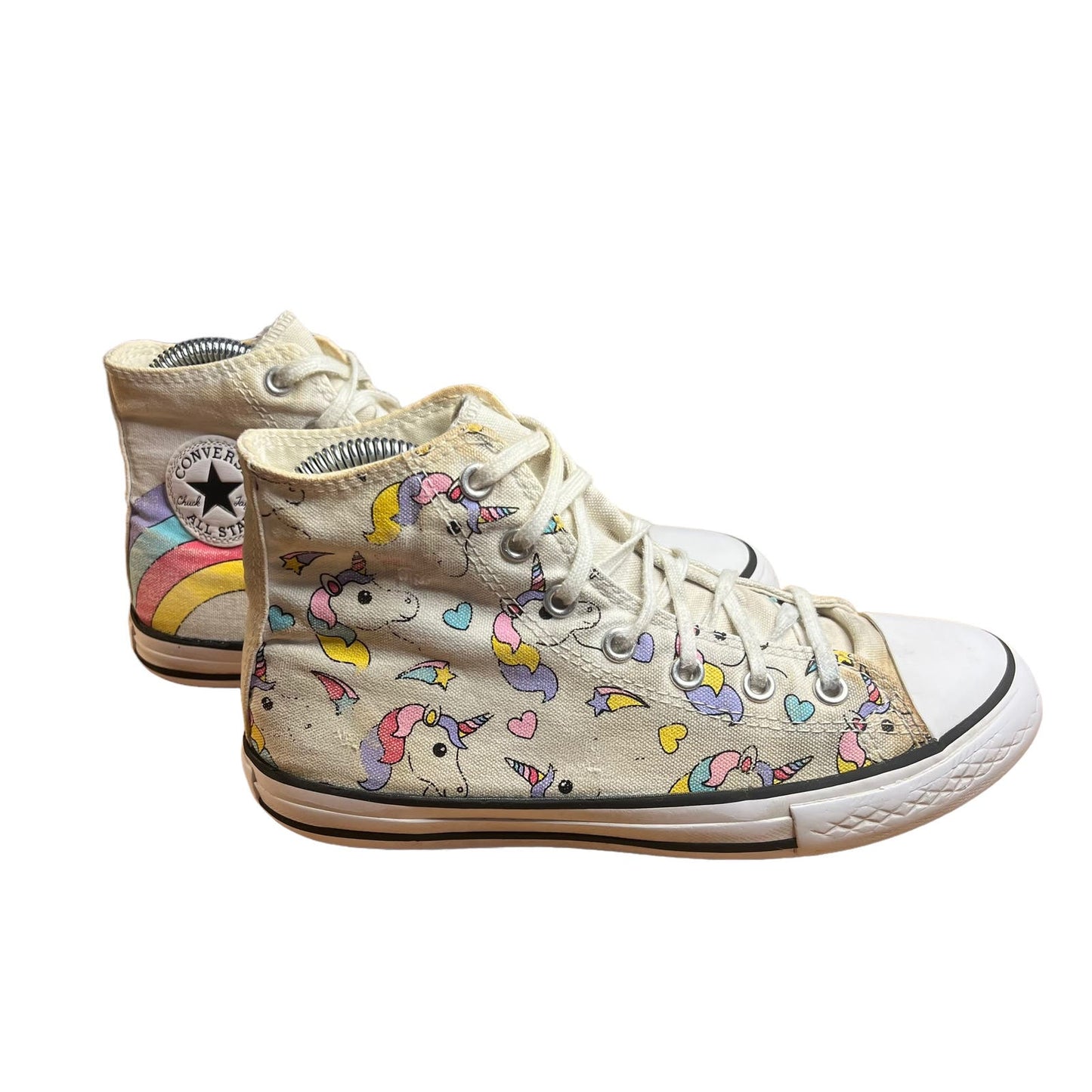 Converse Chuck Taylor All Star Hi Unicorn (GS) Lace Up Sneakers Youth Size 3.0