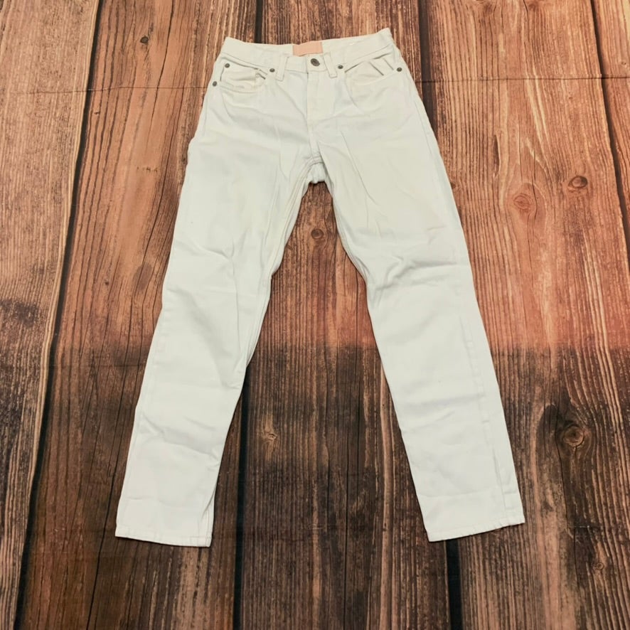 Everlane Womens Size 27 White Hi-Rise Straight Ankle