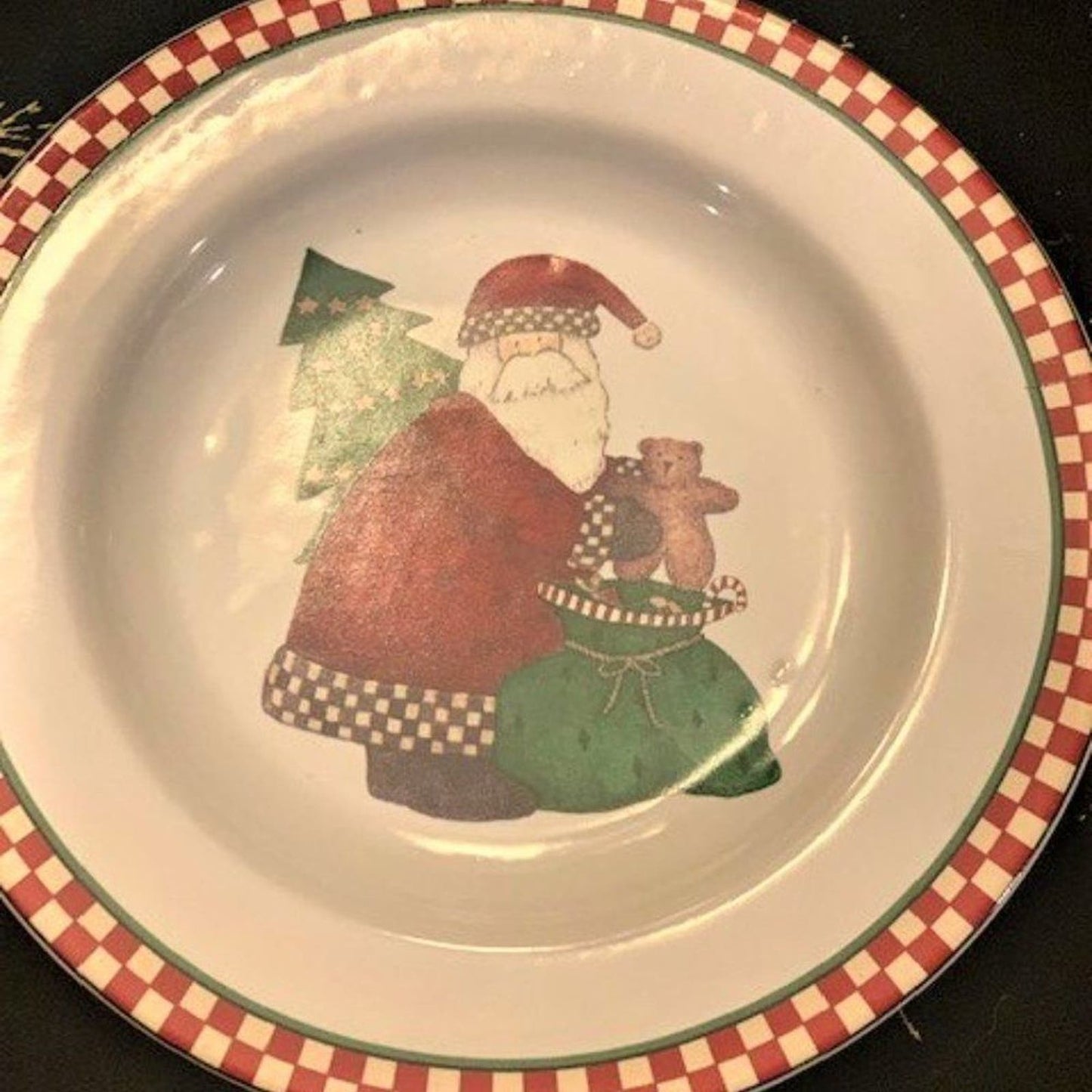 Set 3 Magic of Santa Salad Dessert Plates