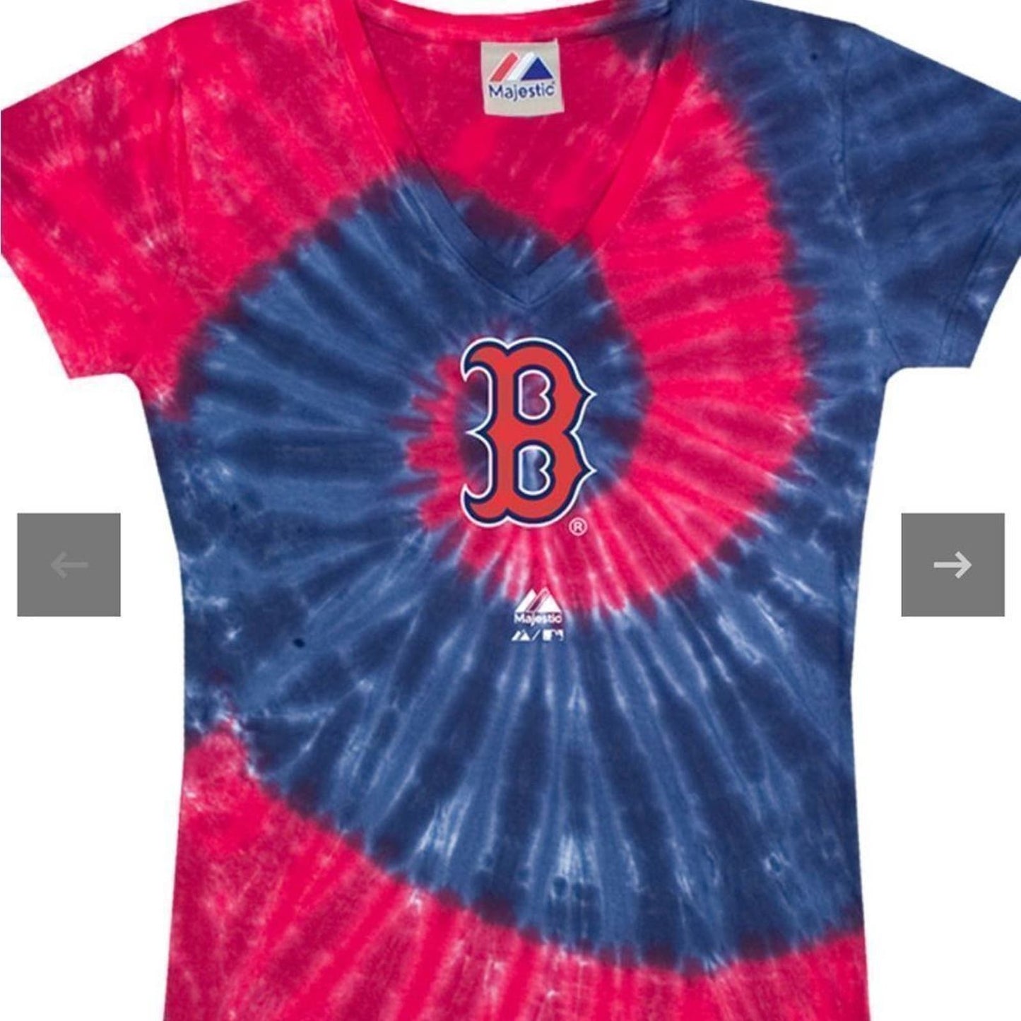 Boston Red Sox Spiral V Tie-dye t-shirt