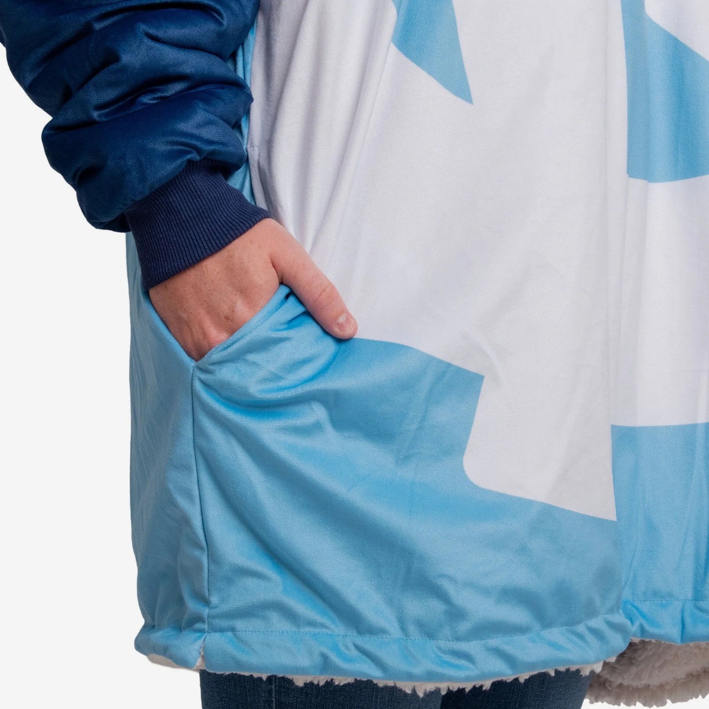 NWT FOCO North Carolina Tar Heels Reversible Colorblock Hoodeez Jacket