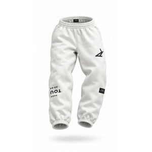 Touck Radix Tour Jogger Sweatpants Mens XS White Fleece Drawstring Logo