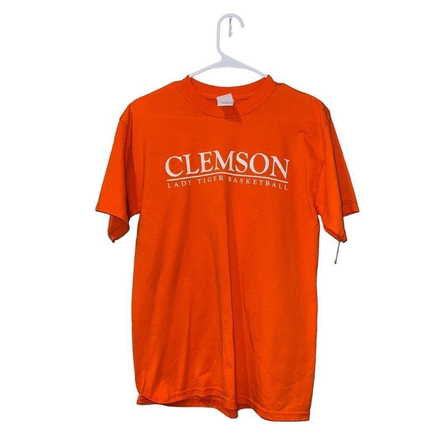 Gildan Clemson Tigers Lady Basketball Short Sleeve Shirt Size Medium