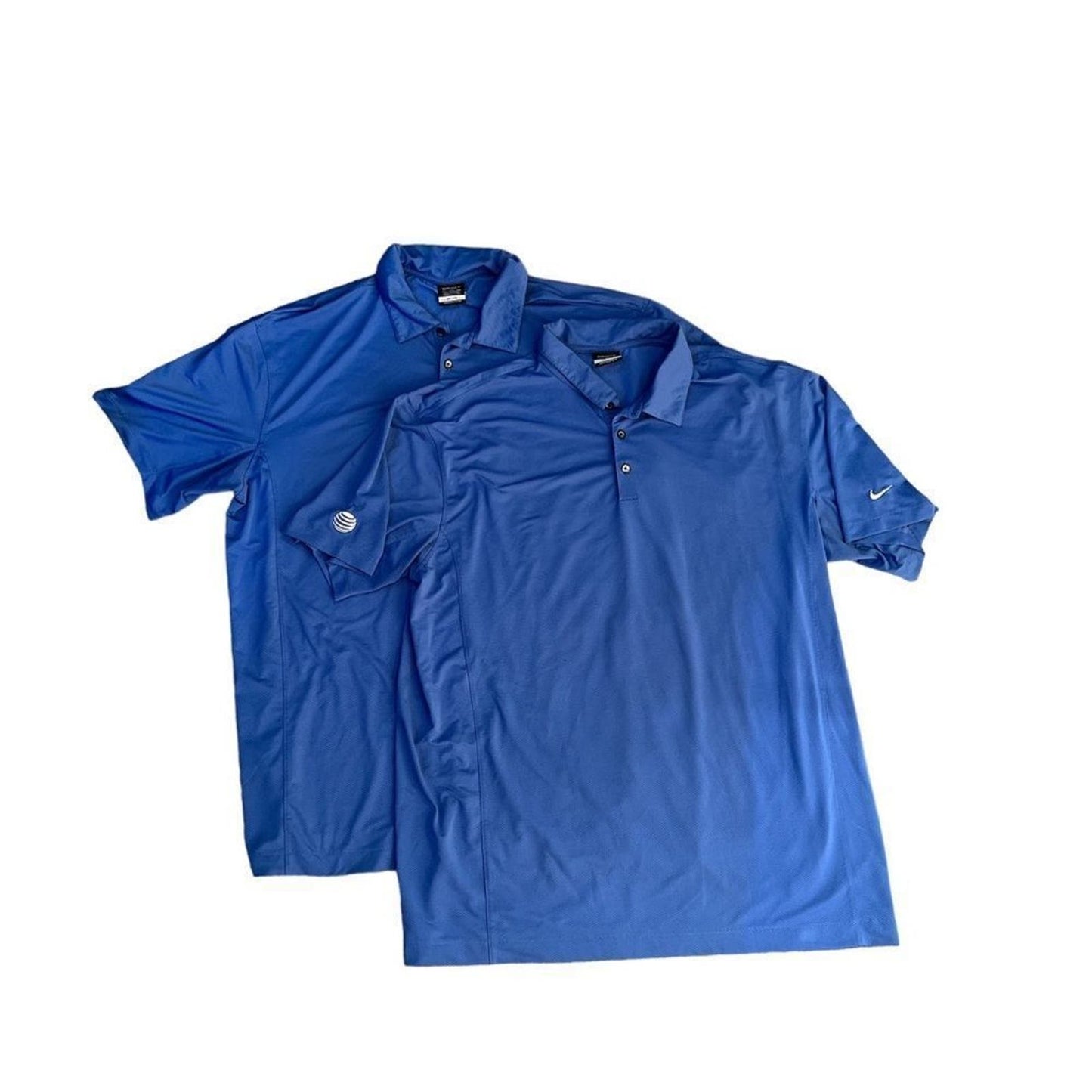 Set of 2 Nike Men's XXL Blue Golf Shirts