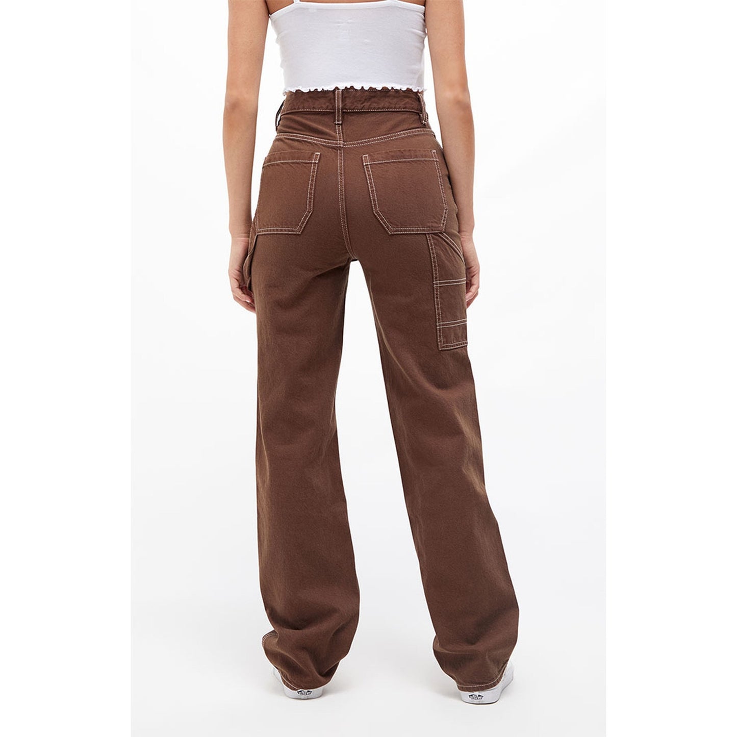 PacSun 90's BF Carpenter Pants Brown Size 27 Women's Straight Fit Casual