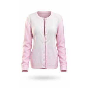 Lands' End Cardigan Sweater Womens 2XL Light Pink Button Front Knit