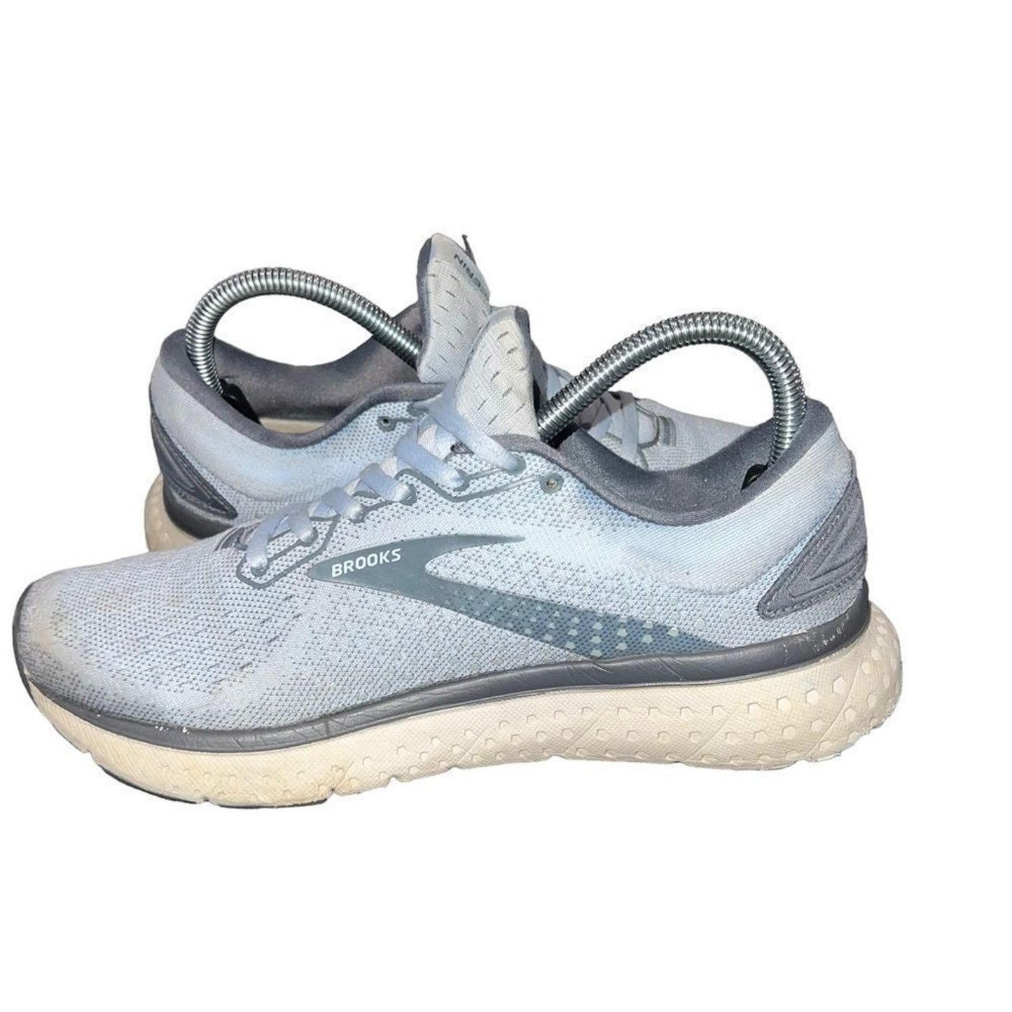 Brooks Glycerin 18 Women's Running Shoes Blue/Gray Lace Up Size 8.5