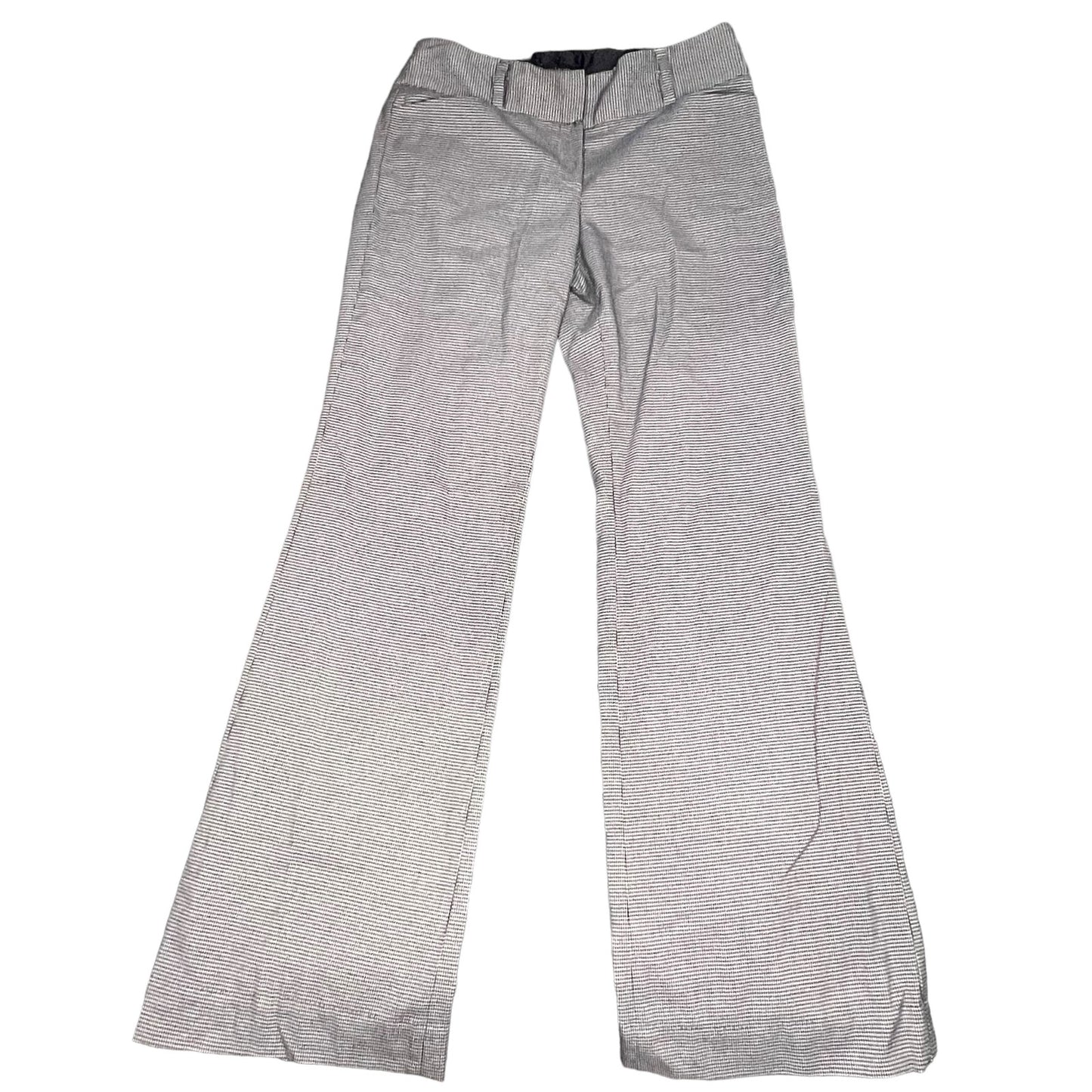 White House Black Market Women's Size 4 Grey Legacy Checkered Bootcut Pants