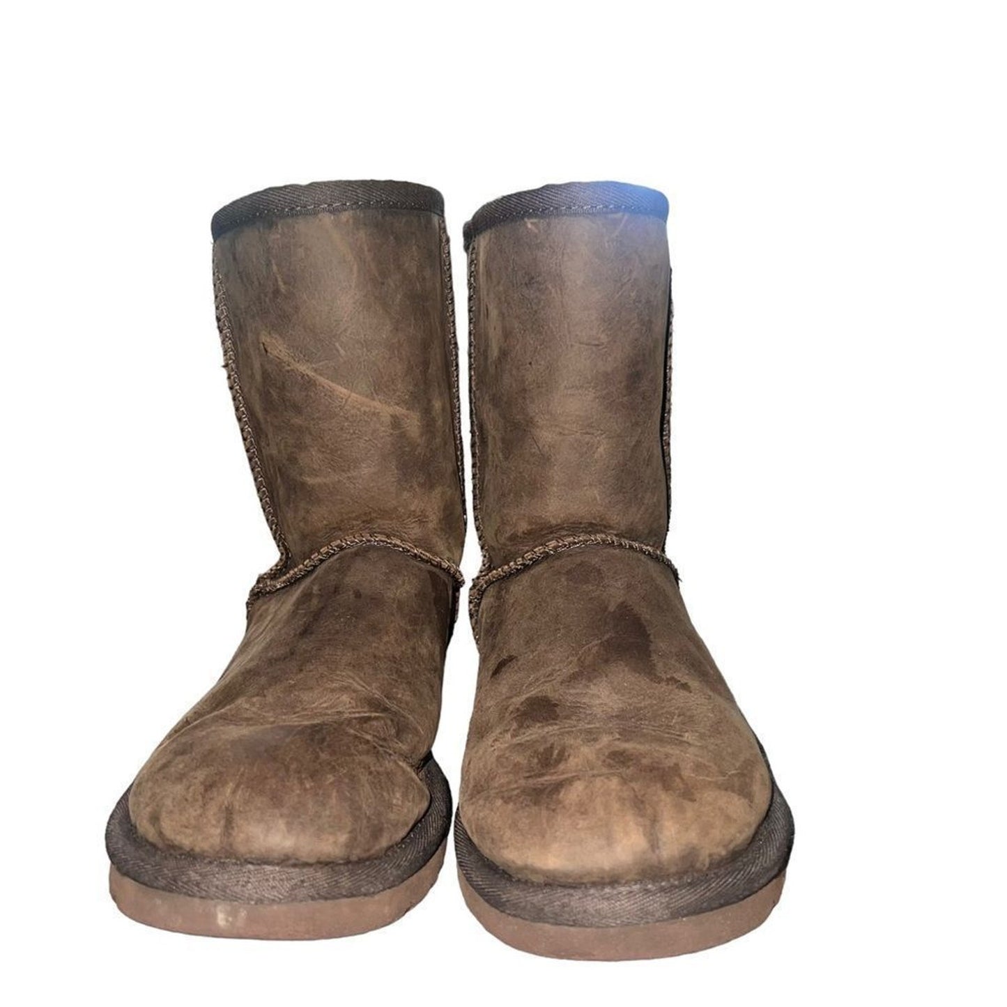 UGG Classic Short II Boots Womens Size 5 Chocolate Brown Pull On Mid-Calf