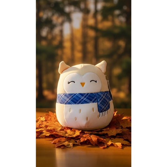 NWT Squishmallows Vee Winter Owl Plush Scarf 8 in Hang Tag