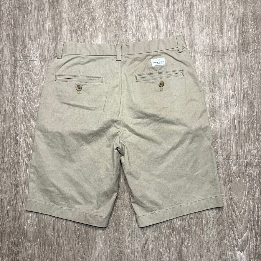 Vineyard Vines Boy’s Beige Chino Shorts Size 14 Casual Summer Wear