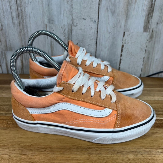 Vans Old Skool Kids Peach Low Top Skate Sneakers Kids Youth Size 3.0