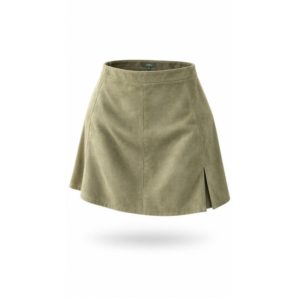 NWT Fab’rik Beige Suede Mini Skirt Size Small