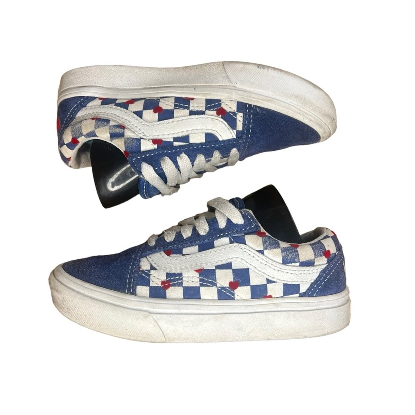 VANS Autism Awareness ComfyCush Old Skool Kids Blue & White Shoes - Size 11.5