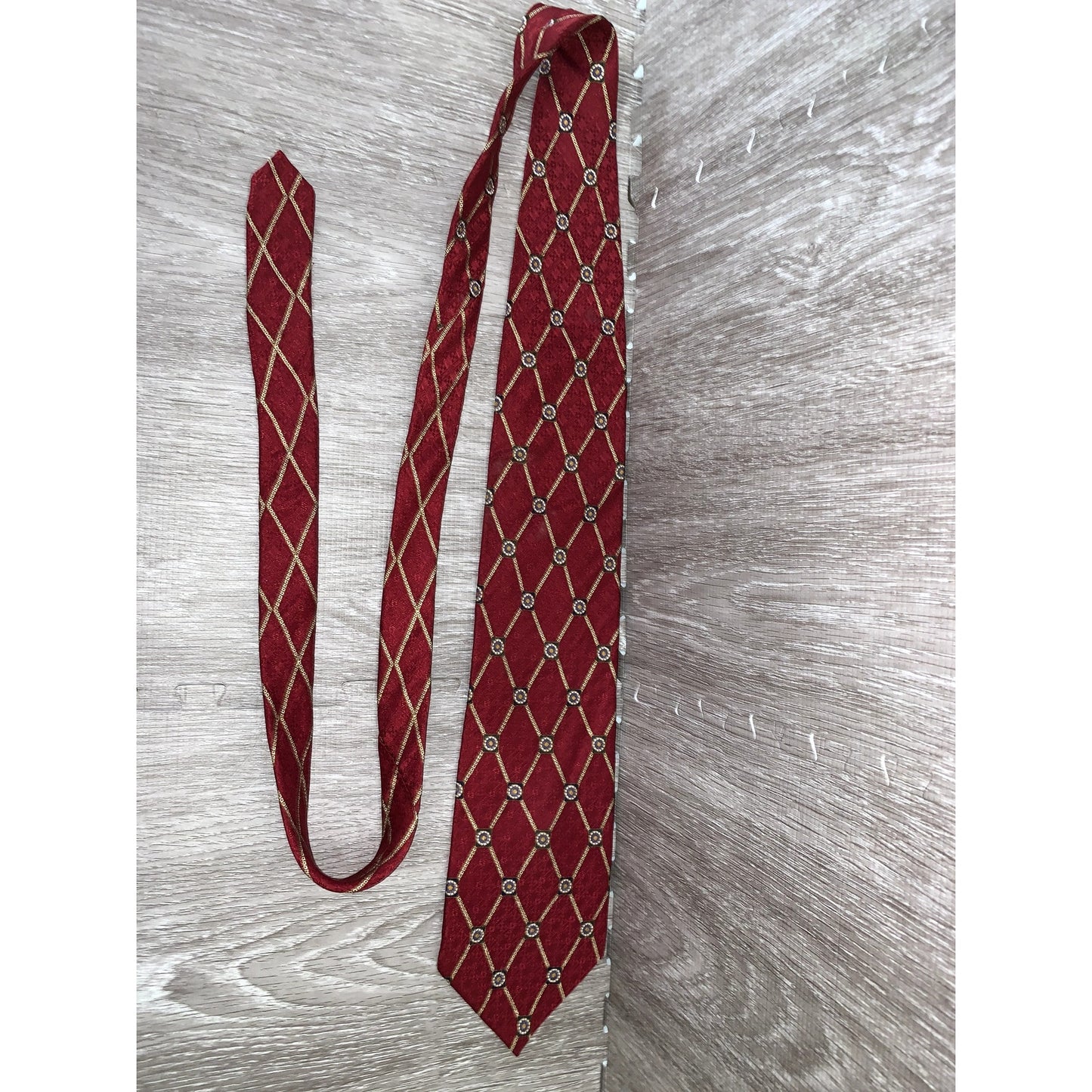 Nautica Men's Silk Tie Set 3pc Geometric Multicolor Classic Length