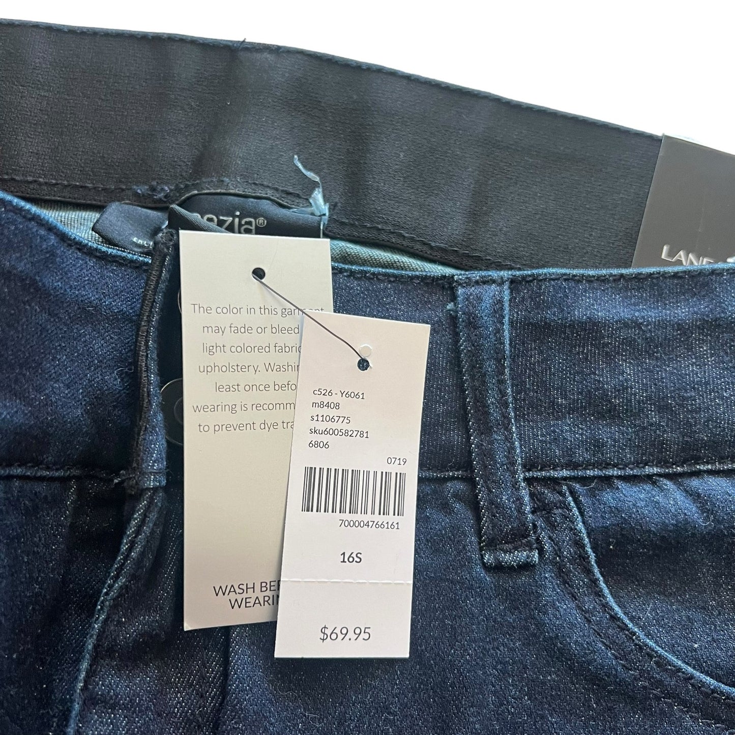 Veneziaw Lane Bryant High Rise Bootcut Jeans Tummy Tech Blue Women's Size 16 Short