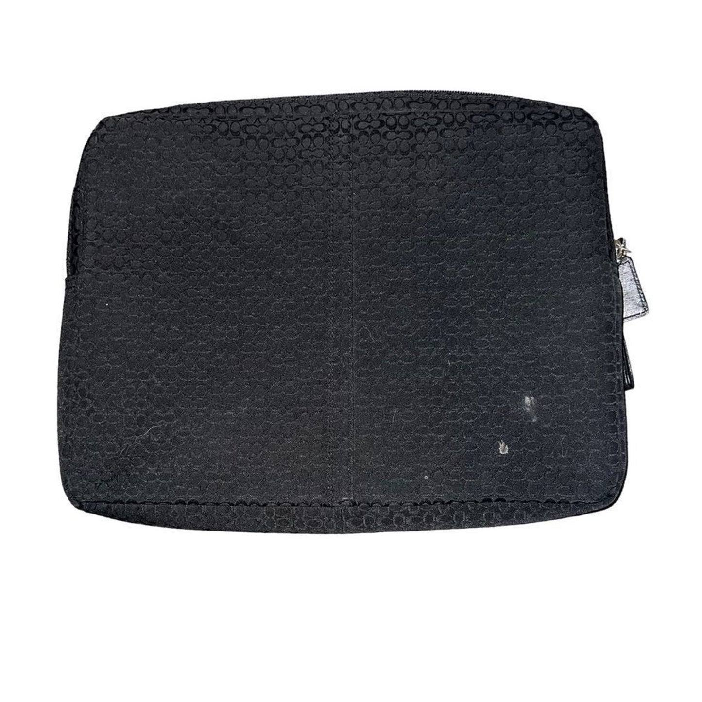 Black Signature Coach Softshell Laptop Cover