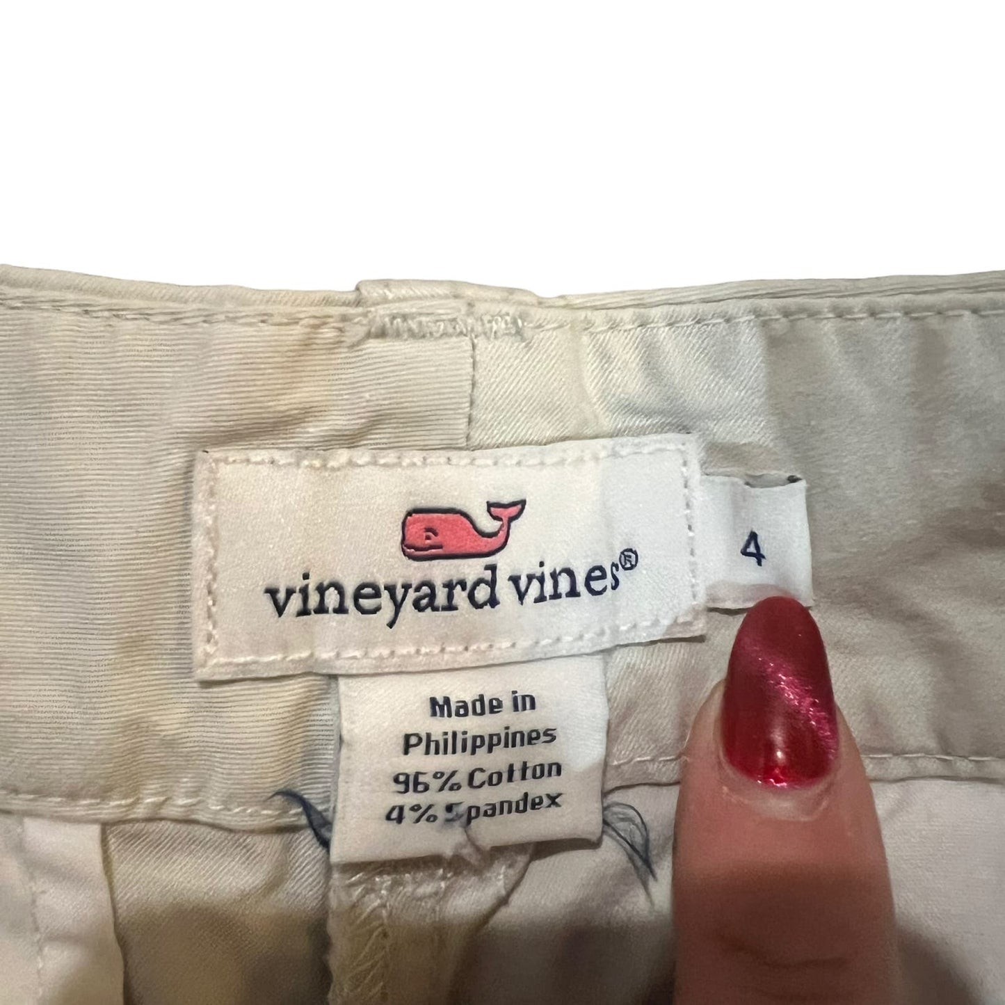 Vineyard Vines Women's Everyday Khaki Bermuda Button Closure Shorts Size 4