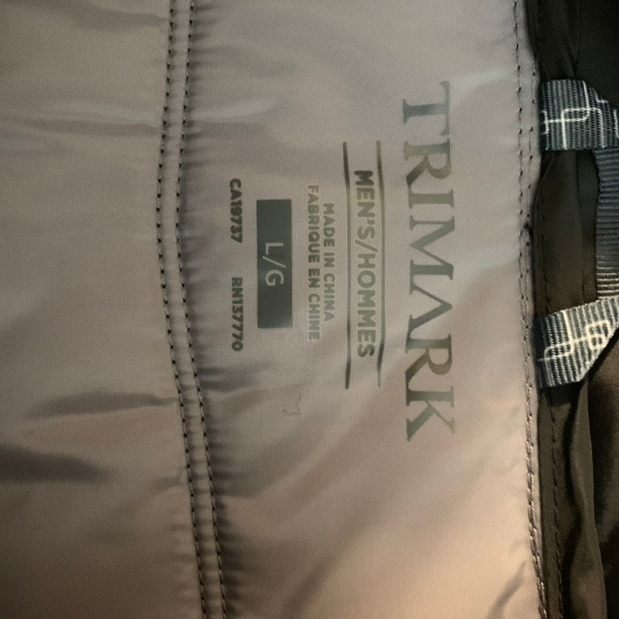 Trimark Insulated Puffer Vest Men's Size L Black Full Zip
