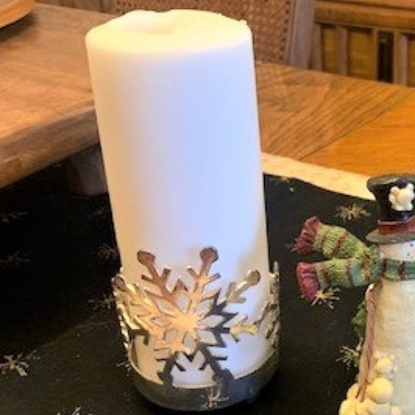 Set 2 Christmas candle holders