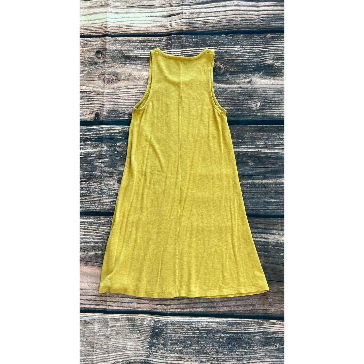 Madewell Women's XS Yellow Highpoint Tank Dress Knee Length Casual