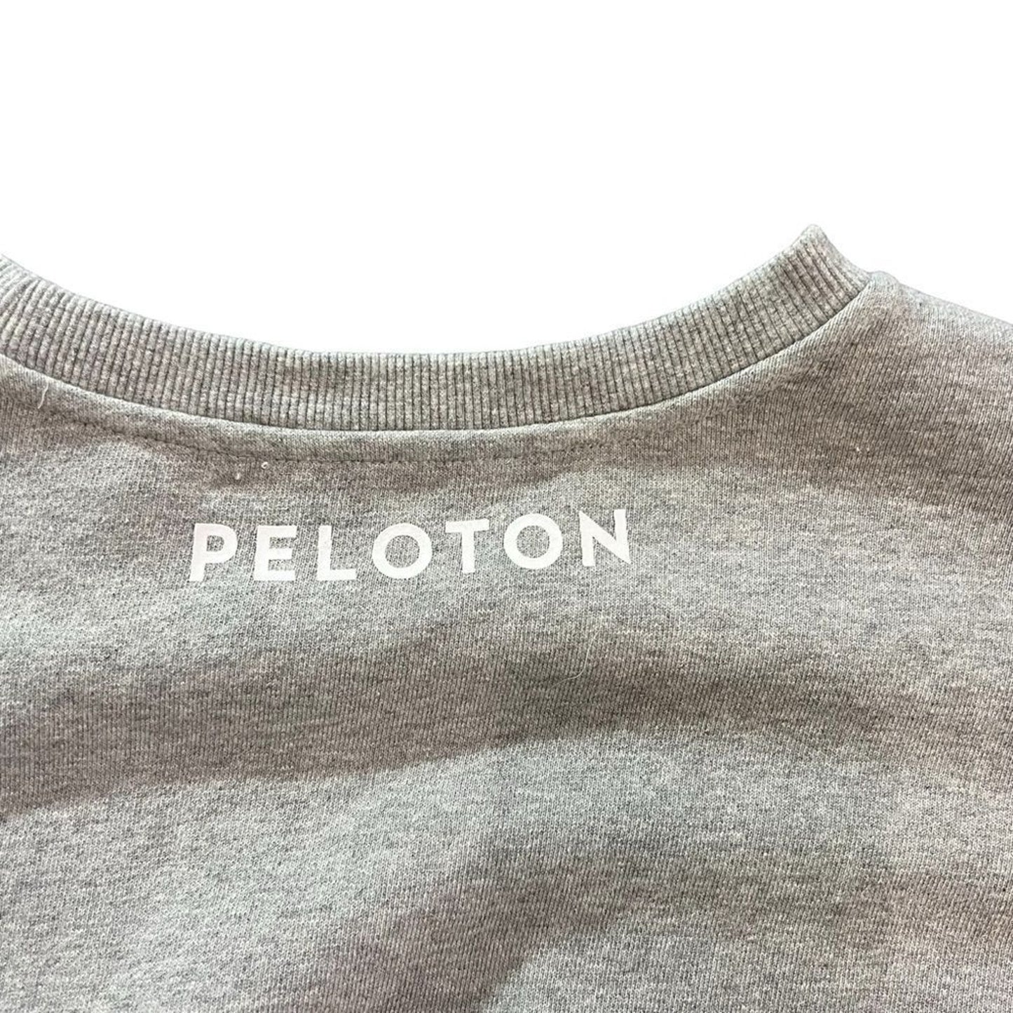 NWT Peloton Chic Pullover Sweatshirt Womens Medium Colorblock Gray Pink Purple