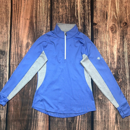 FootJoy Women's Half-Zip Golf Pullover Jacket Blue Size Small Long Sleeve