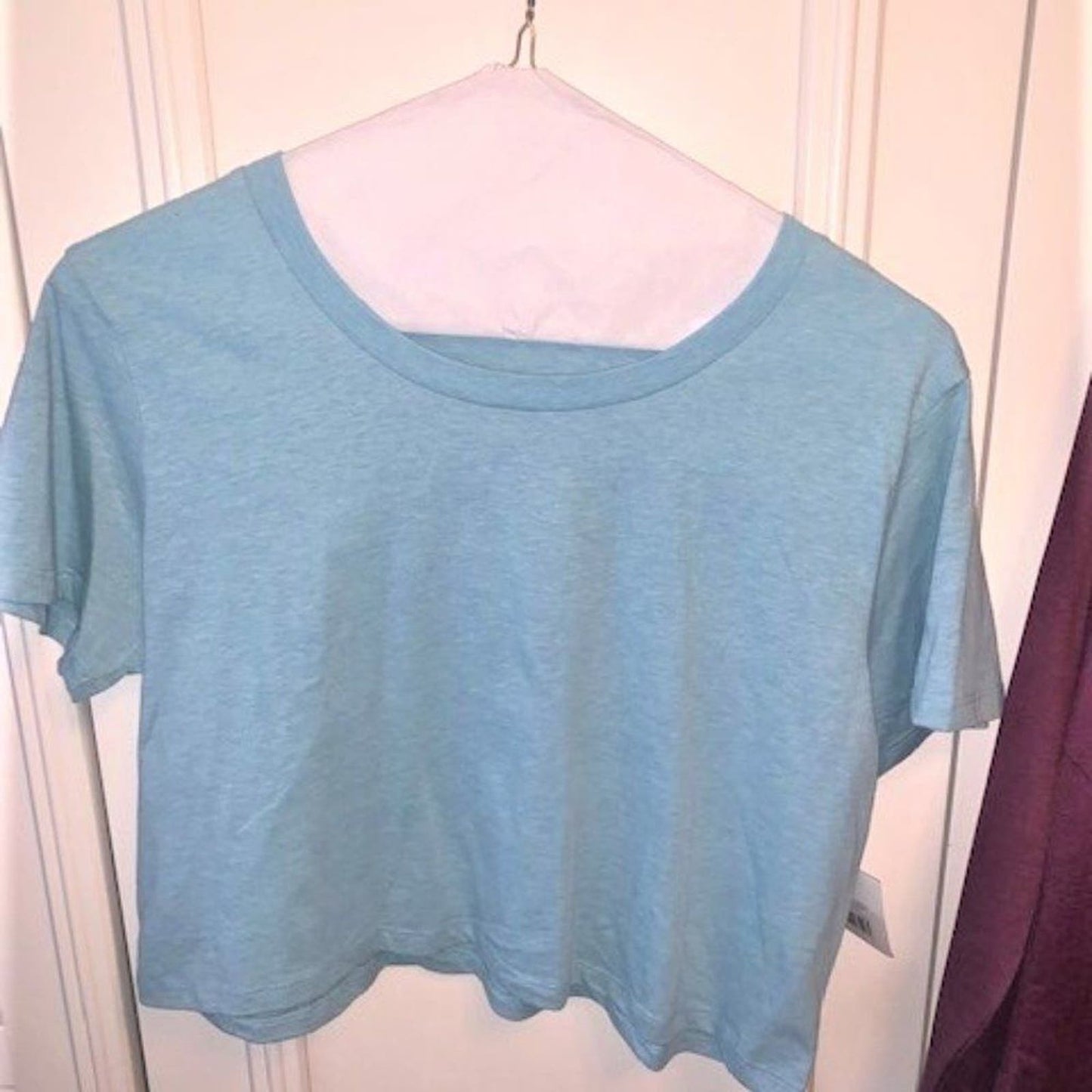 Set 2 maroon/lt blue tops - XL