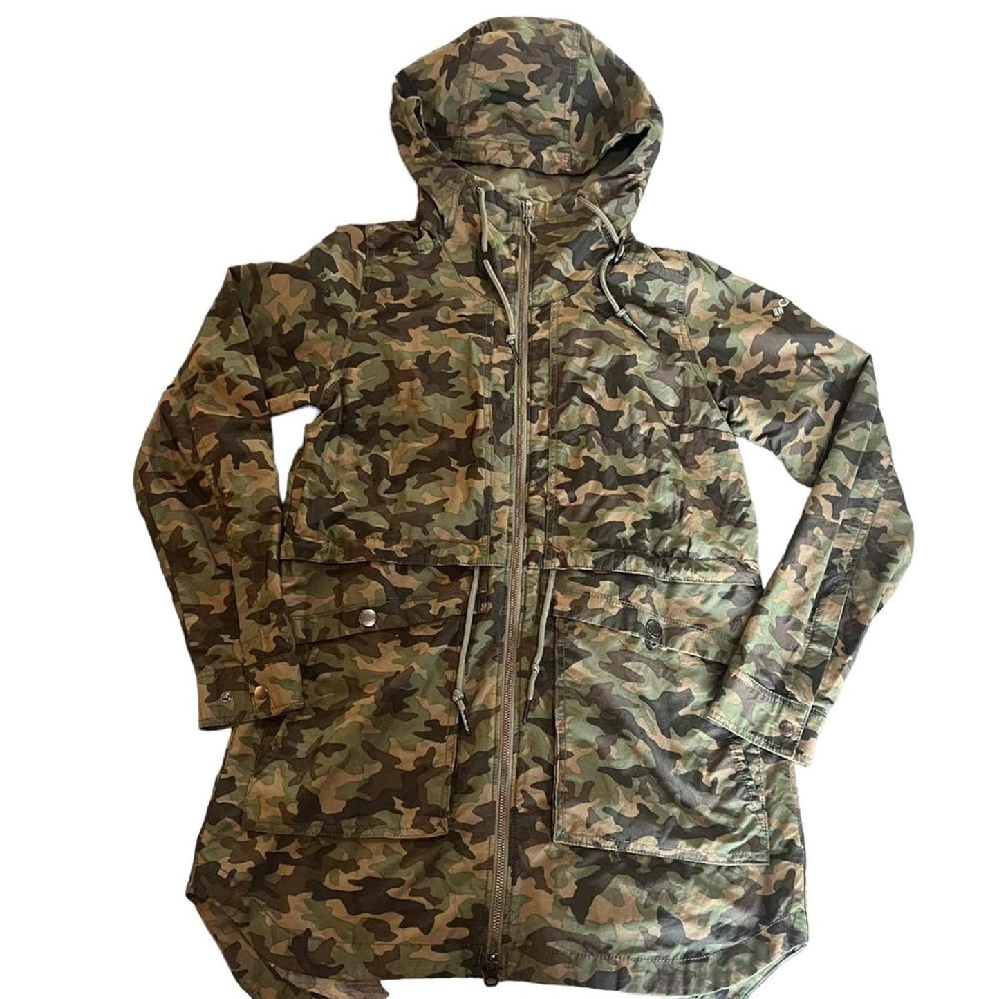 Columbia Women's Camouflage West Bluff Printed Hooded Parka Jacket Size Small