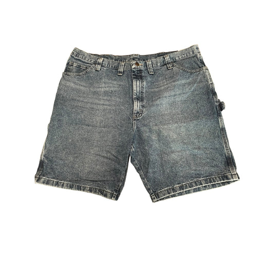 Wrangler Men's 44 Carpenter Blue Jean Relaxed Fit 5 Pocket Denim Shorts