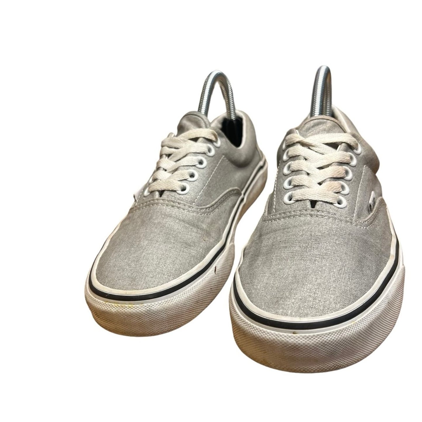 Vans Era Glitter Low Top Lace-up Sneakers - Silver/White - Men's 7 / Women's 8.5