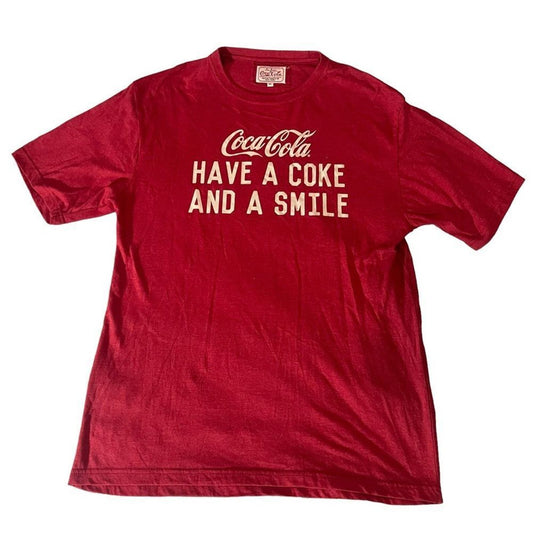 Men’s Coca-Cola “Have a Coke and Smile” Short Sleeve T-shirt Size XL