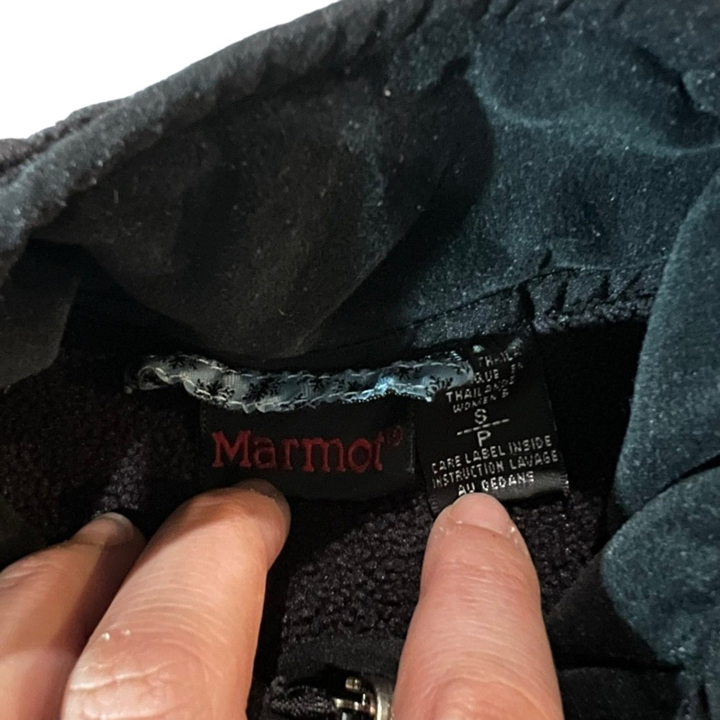 Marmot Jacket Womens Size Small Black Full Zip Fleece Mock Neck Pockets