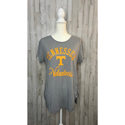 NWT Rivalry Threads Tennessee Volunteers Women's Gray V-Back T-Shirt Size Small