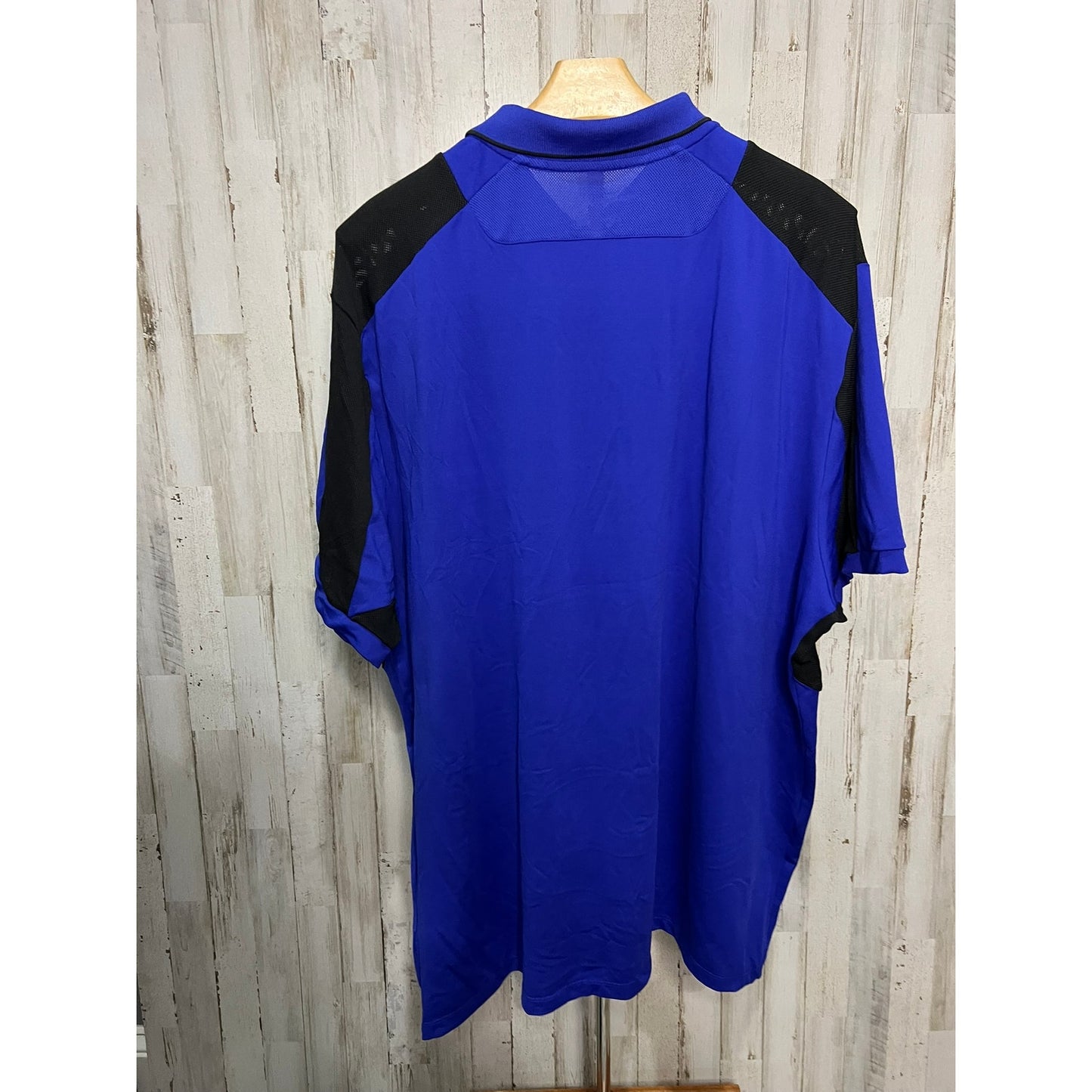 RLX Ralph Lauren Men's XXL Blue Color Block Polo Shirt Short Sleeve