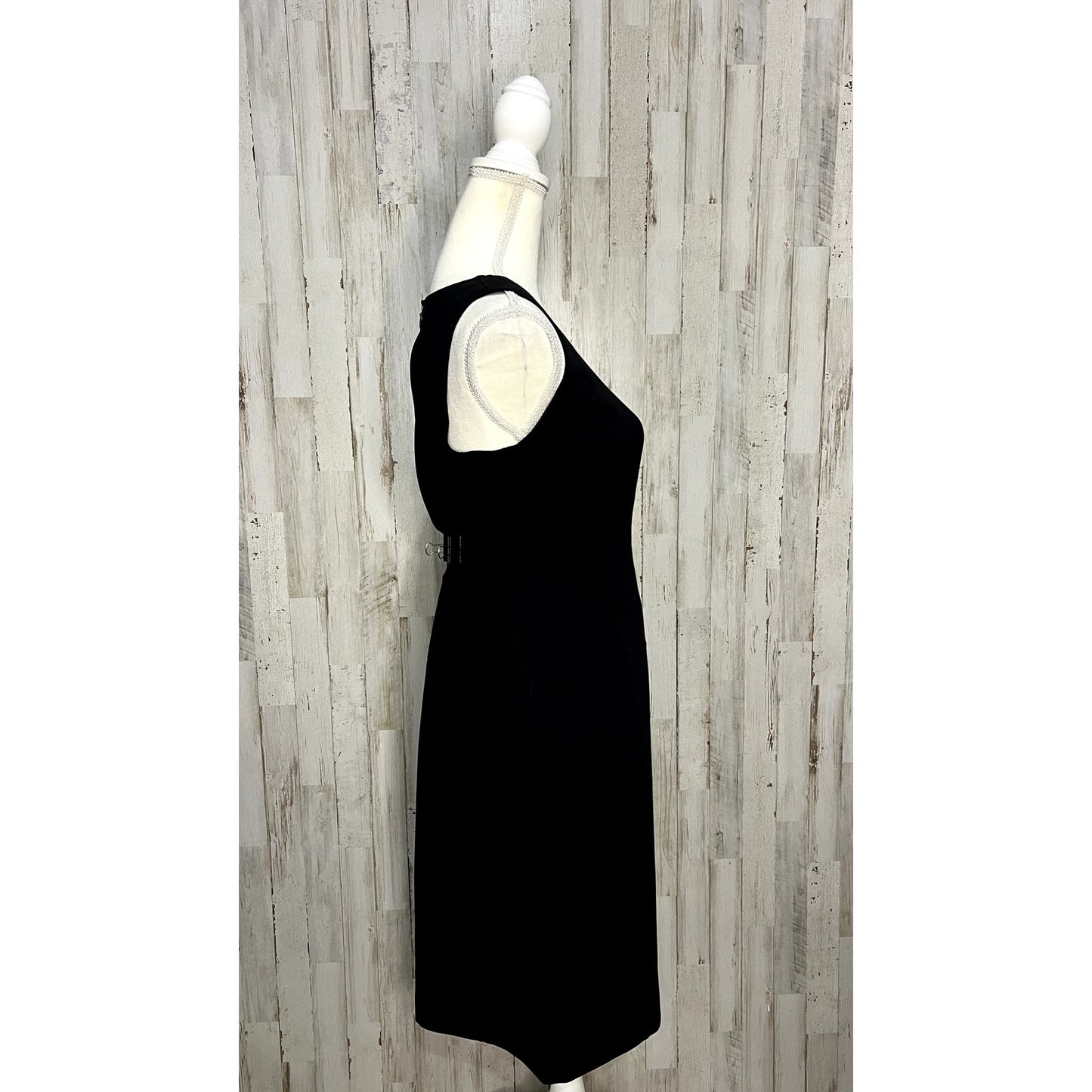 Anne Klein Women's Black Sleeveless Pencil Dress Size 8 Formal Wear