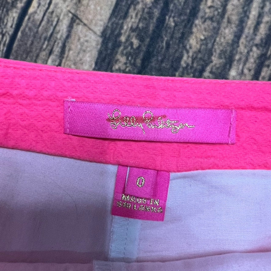 Lilly Pulitzer Women's Kaylie Skort Size 0 Hot Pink Casual Summer