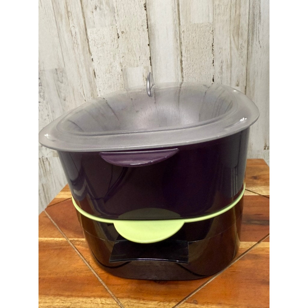 NEW Tupperware 6 Pc Oval Microwave Stack Cooker Set Multicolor Steamer