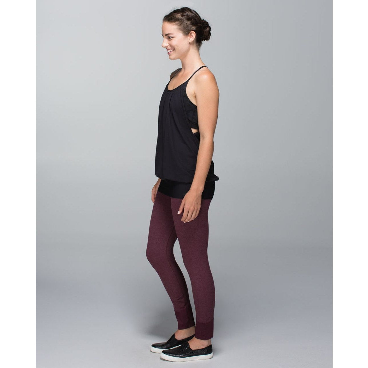 Lululemon Ebb to Street Pant - Heather Bordeaux Drama - Women's Size 2