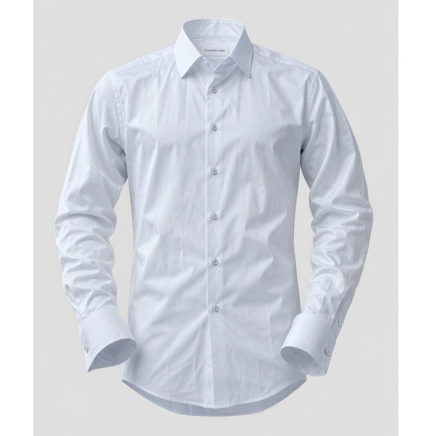 Calvin Klein Dress Shirt Mens 15.5 34/35 Blue Slim Fit Non-Iron