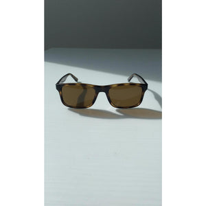 Oakley Split Shot Prescription Sunglasses Unisex Brown Tortoiseshell Rectangular Wrap